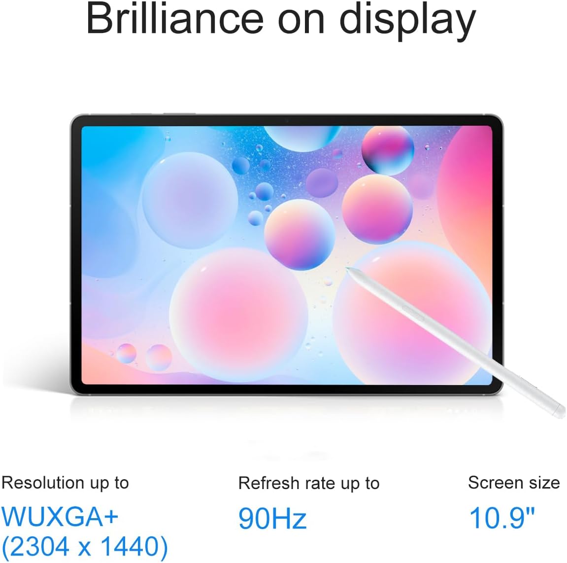 Samsung Galaxy Tab S10 FE Android Tablet (10.9" 2K+ Touchscreen, 8-Core, 8GB RAM, 256GB Storage (128GB+128GB SD Card)), S Pen, Long Battery Life, Dual Cameras, Lightweight, SM-X520, NA Version, Gray