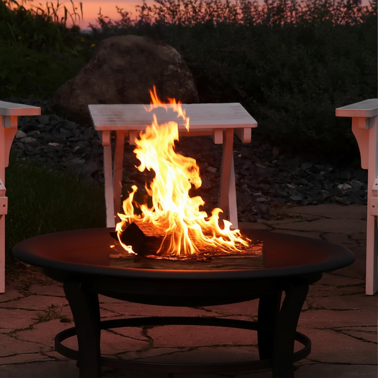 Sunnydaze Outdoor Fire Pit Bowl Replacement Insert for DIY Ring or Existing Stand - Wood-Burning Fire Bowl for Outside - 39-Inch