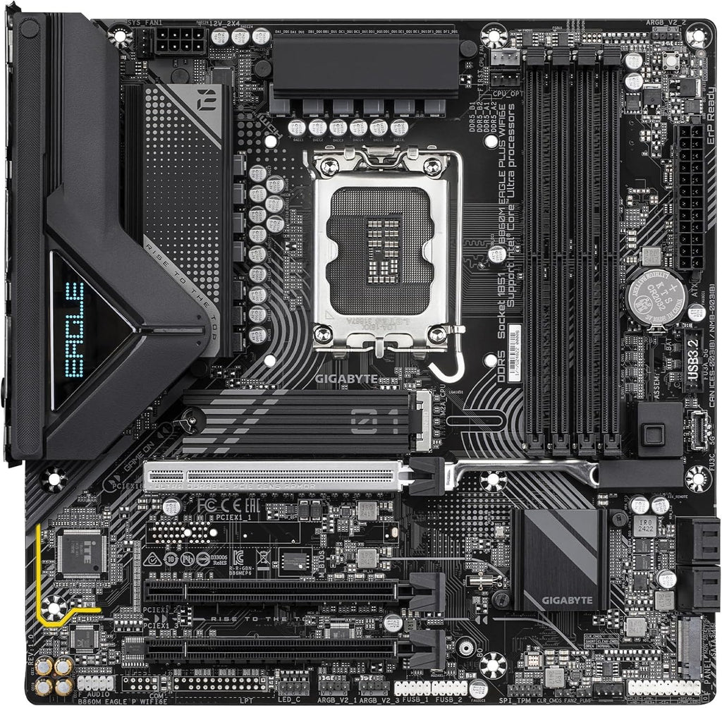 Micro Center CPU Motherboard Combo -Ultra 5 Desktop Processor 225F 10 cores with GIGABYTE B860M Eagle Plus WIFI6E LGA1851 Motherboard