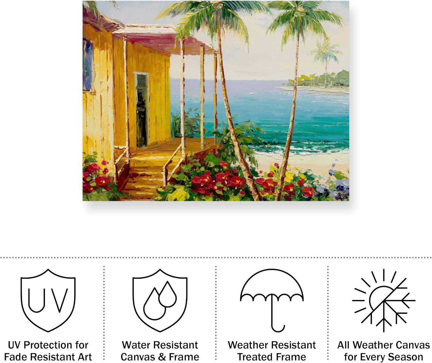 Trademark Fine Art ' Key West Villa ' Outdoor Canvas by Rio