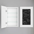Houseables Medicine Cabinet No Mirror, Recessed, Hidden in Wall Niche, Without Mirror, Chalkboard, Concealed, Built in, Between Stud Shelf Insert, for Bathroom Storage, 14x24 Inch (17x27)