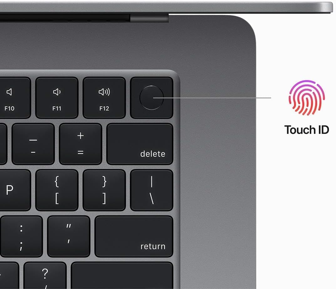 2023 Apple MacBook Air with Apple M2 Chip with 8-Core CPU/10-Core GPU (15-inch, 16GB RAM, 1TB SSD Storage) (QWERTY English) Space Gray (Renewed)