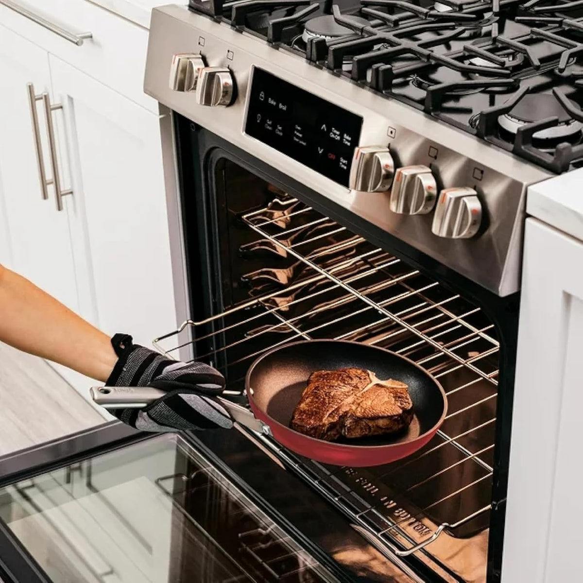 Ninja Foodi Never Stick 9pc Nonstick Cookware Set (9, Black)