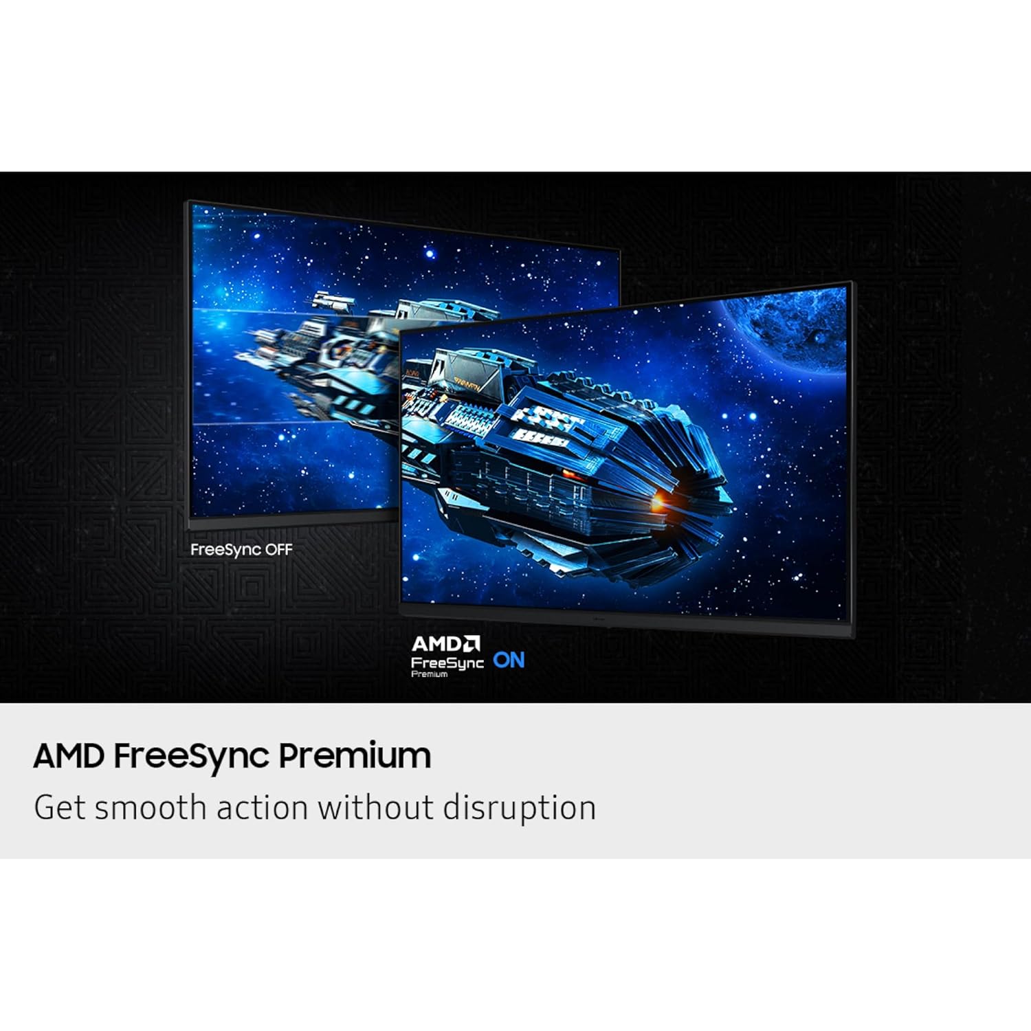 SAMSUNG 27” Odyssey G5 G53F QHD Resolution Gaming Monitor, HDR10, 200Hz Refresh Rate, IPS Panel, AMD FreeSync™ Premium, Black Equalizer, Auto Source Switch, LS27FG53DENXZA