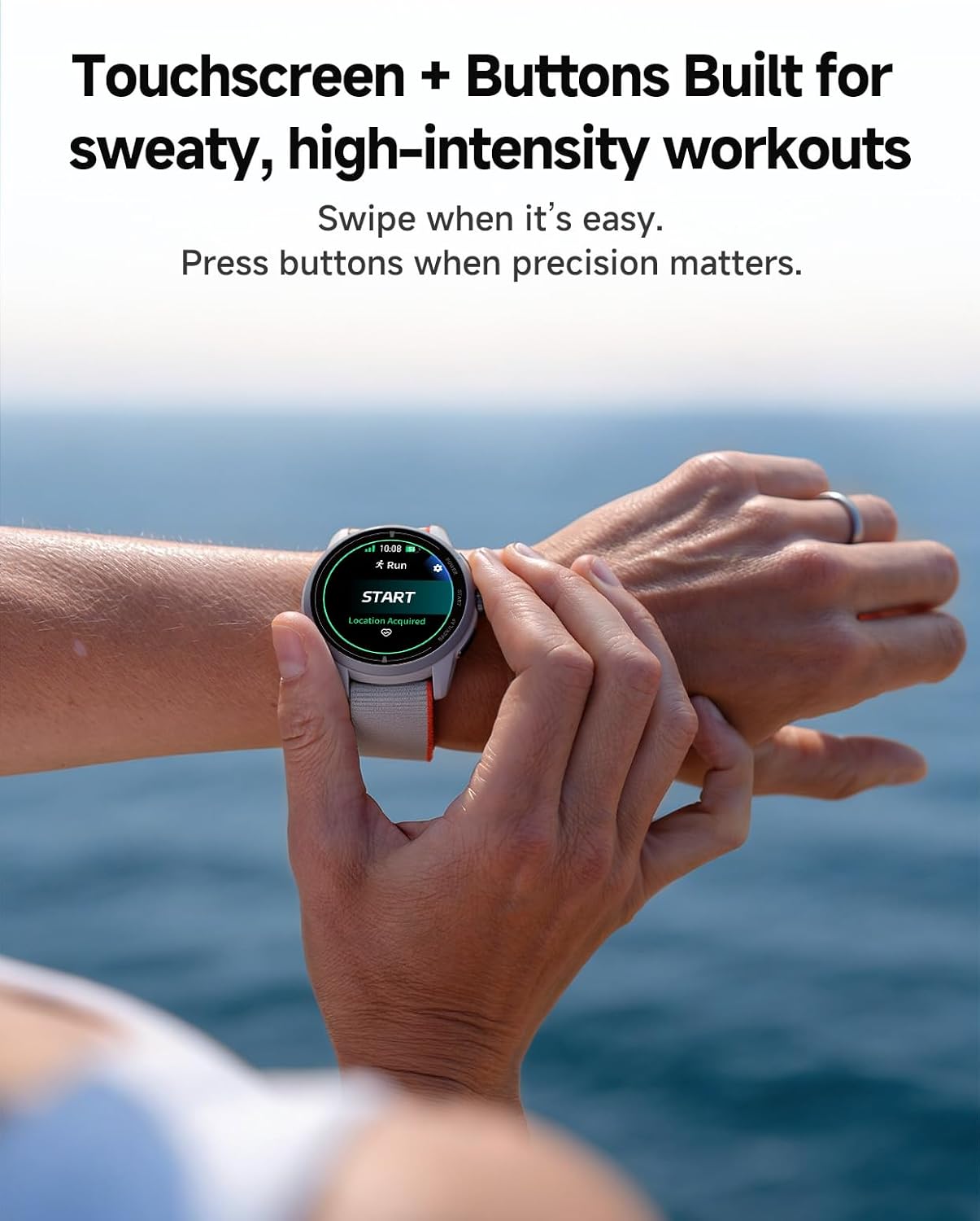 iGPSPORT VeRun GPS Sports Watch, 1.32'' AMOLED Display Running Training Metrics Plan Route Navigation ANT+ Bluetooth Gray