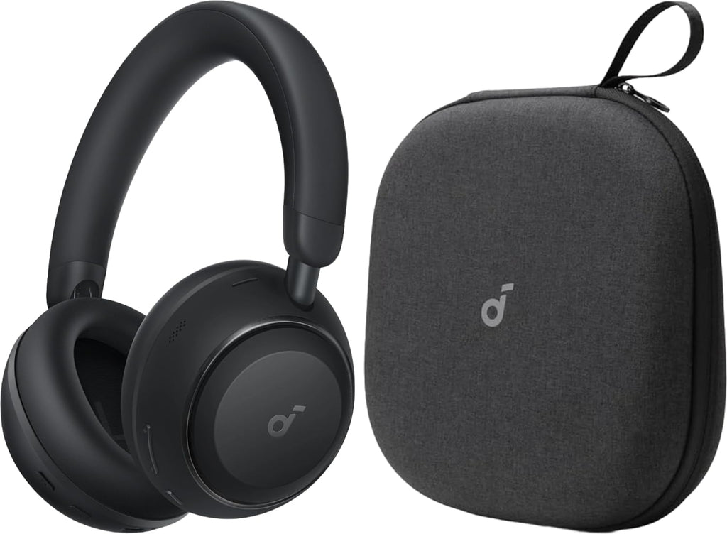Soundcore Space 2 by Anker, Active Noise Cancelling Headphones with Protective Case, Comfortable Fit, 50H Playtime, LDAC Hi-Res Wireless Audio, Dual Connection, Clear Calls, Bluetooth 6.1, Nap Mode