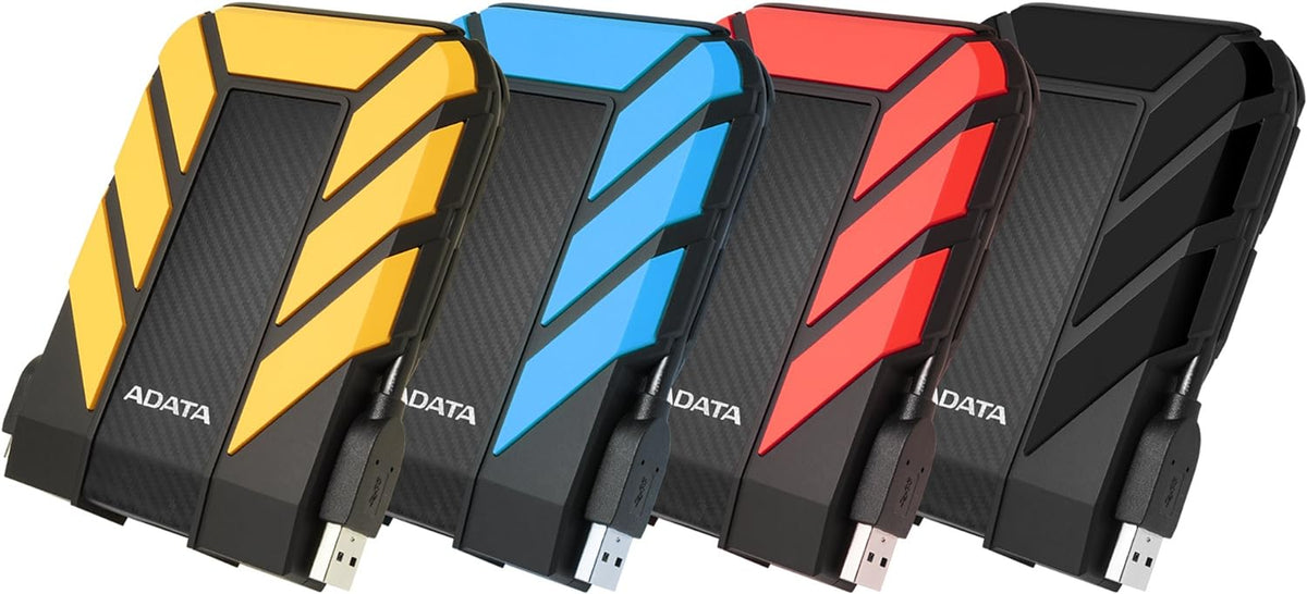 ADATA HD710 Pro - 2 TB External Hard Drive - Shockproof, Waterproof & Dustproof - Durable Storage - For Gamers, Students & Professionals - Mac, PC & Linux Compatible - Blue - AHD710P-2TU31-CBL
