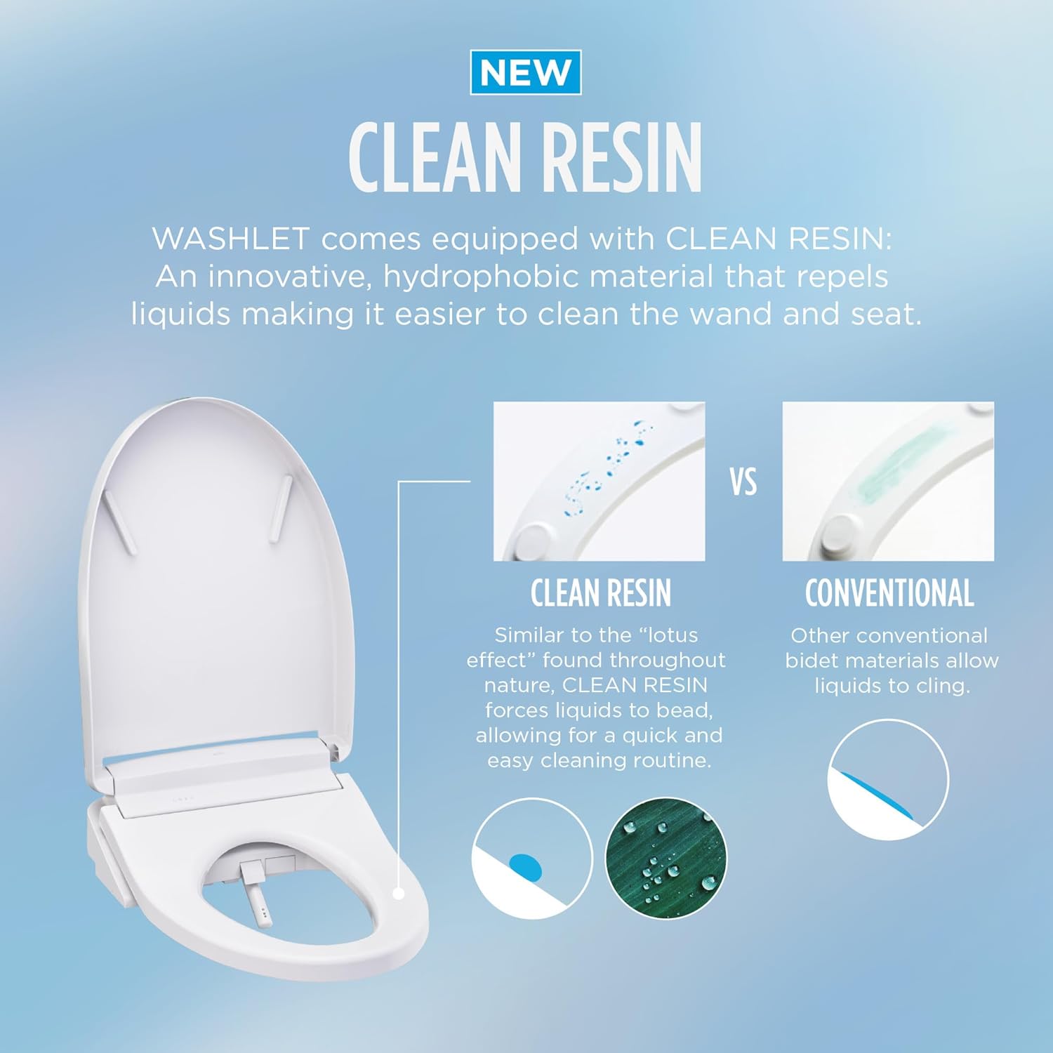 TOTO® WASHLET® S5 Electronic Bidet Toilet Seat with Instantaneous Water Heating, PREMIST and EWATER+ Wand Cleaning, Round, Cotton White - SW3445#01
