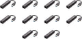 Amazon Basics USB 3.0 to 10/100/1000 Gigabit Ethernet Internet Adapter, Compatible with Windows and macOS, 10-Pack, Black