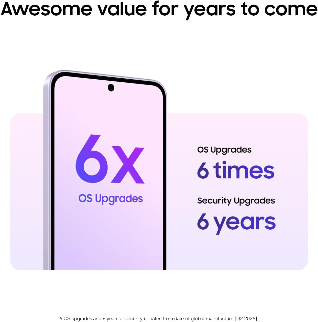 Samsung Galaxy A37 5G (2026), Unlocked Android Smartphone, 256GB, AMOLED Display, Triple Camera, IP68, Slim Phone, 5000mAh Battery, US Version, US 1 Yr Warranty, Awesome Charcoal