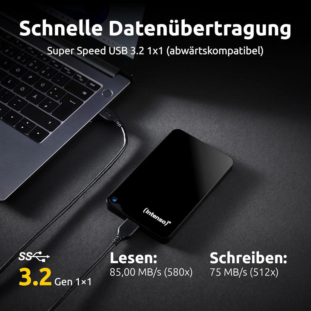 Intenso 6023560 1TB Memory Drive USB 3.0 2.5" External Hard Drive