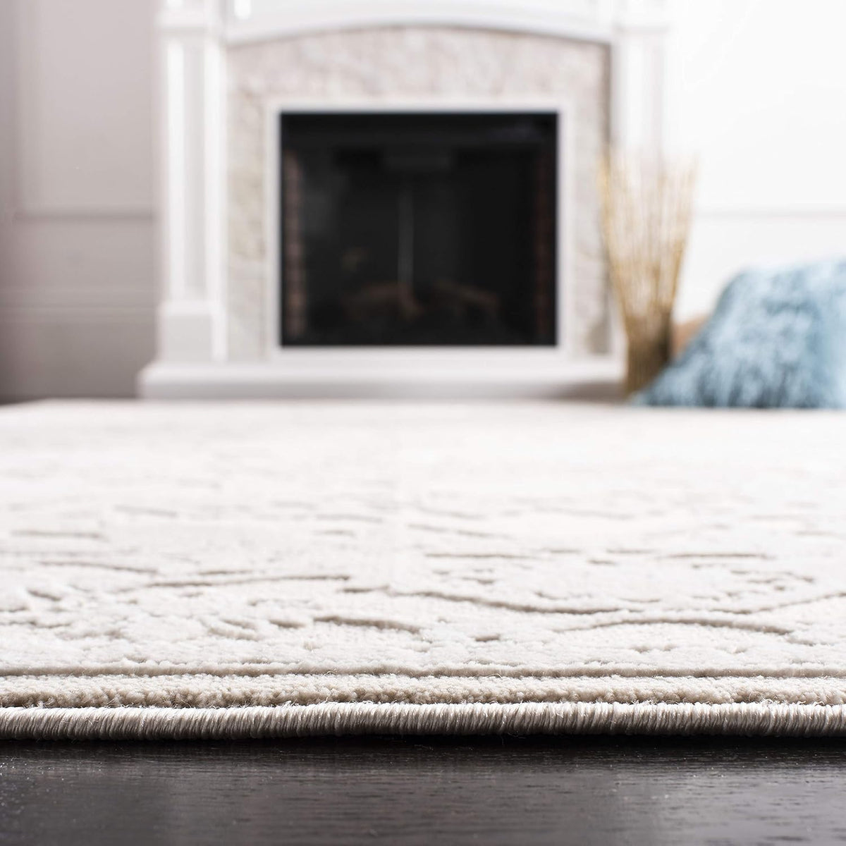 SAFAVIEH Area Rug 10x14 - Reflection Collection - Large - Cream & Ivory, Non-Shedding & Easy Cleaning, Ideal for Living Room, Bedroom (RFT665D)