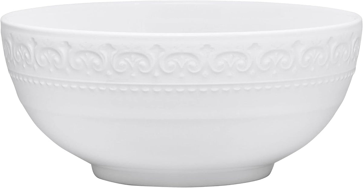Mikasa Crown White Chip Resistant 18 Piece Dinnerware Set, Service for 6