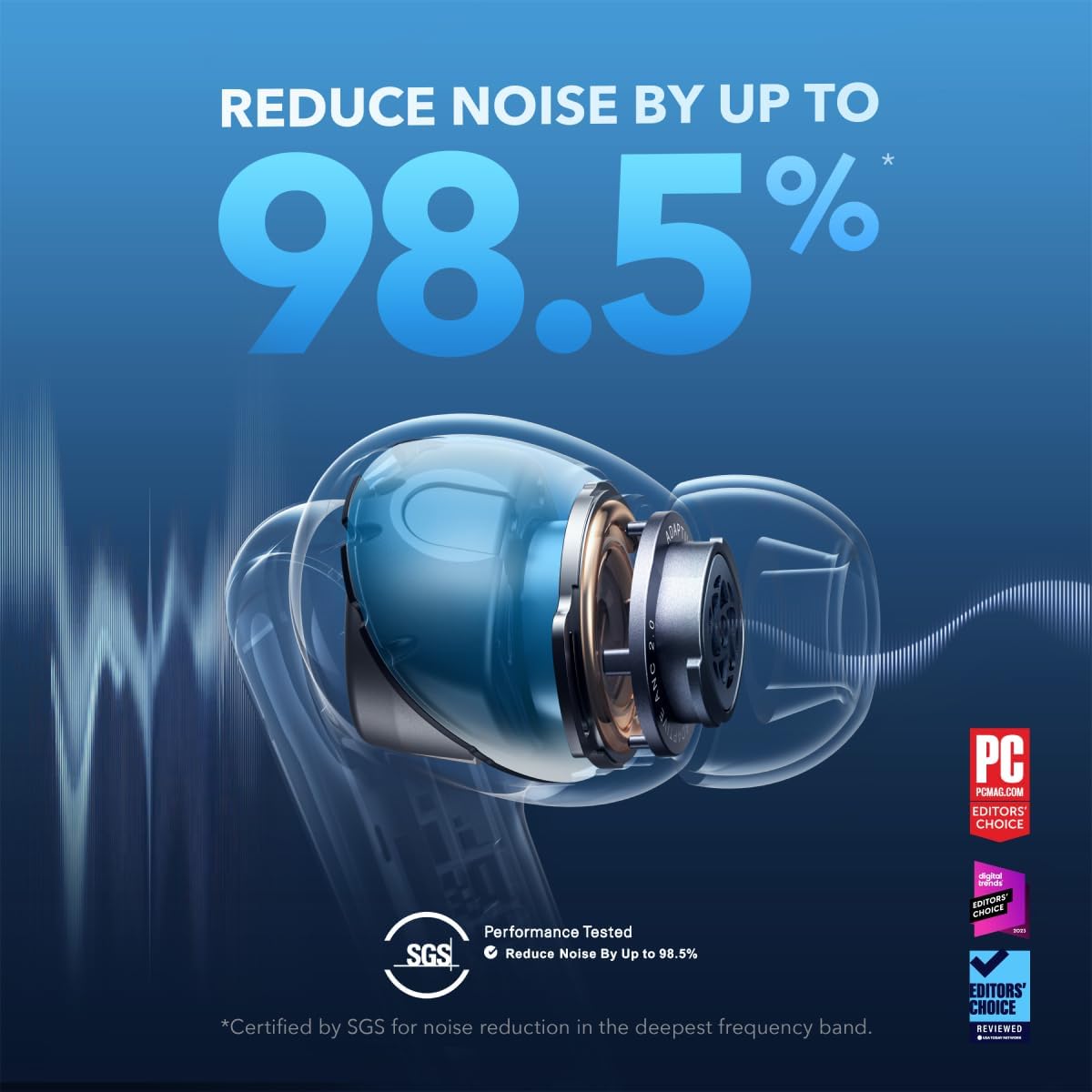 Soundcore V40i by Anker with Liberty 4 NC & Hook True Wireless Earbuds (Bundle)