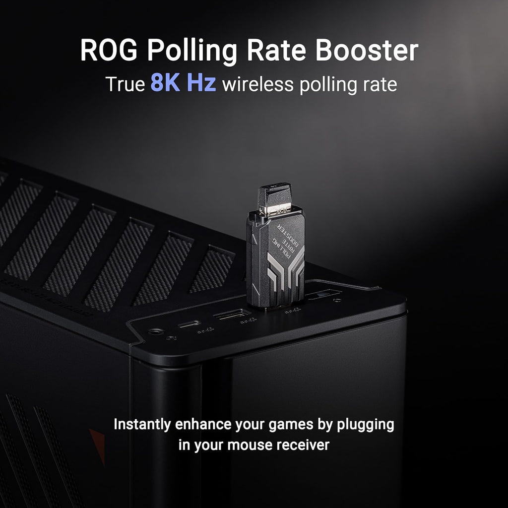 ASUS ROG Harpe Ace Extreme Wireless Esports Gaming Mouse – Carbon Fiber Build, 47g Lightweight, Tri-Mode Connectivity, 42K DPI, up to 70Hr Battery, Glass Skates, Pro-Approved, PC/Mac Support - Black