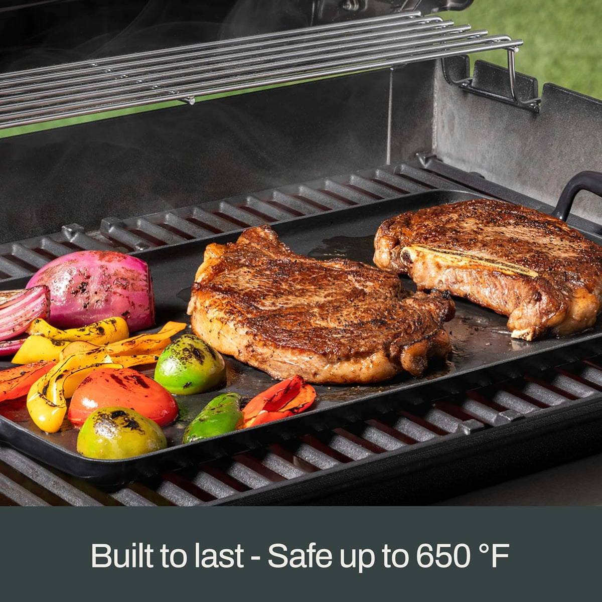 All-Clad Cast Iron Stockpot, 6 Qt Enameled Cast Iron Dutch Oven with Lid, Grill, Oven Safe up to 650F, Pot Compatible with All Stovetops (Gas, Electric & Induction), Easy-Clean, Cookware, Black