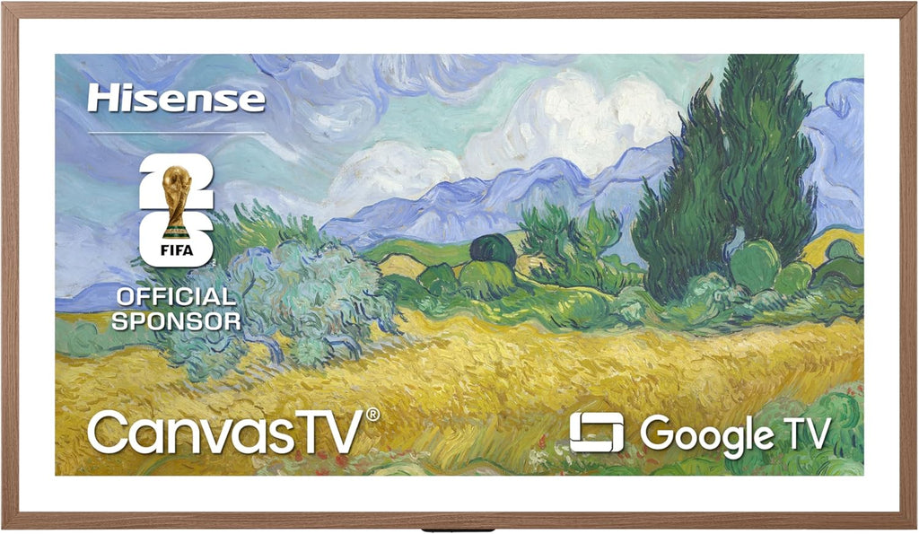 Hisense 50“ Hi-QLED S7 CanvasTV Series 4K UHD Google Smart Art TV (50S7SG, 2026 New) - Art Mode, Anti-Glare Panel, Dolby Vision HDR, Hi-Matte Display, Frame & UltraSlim Wall Mount Included