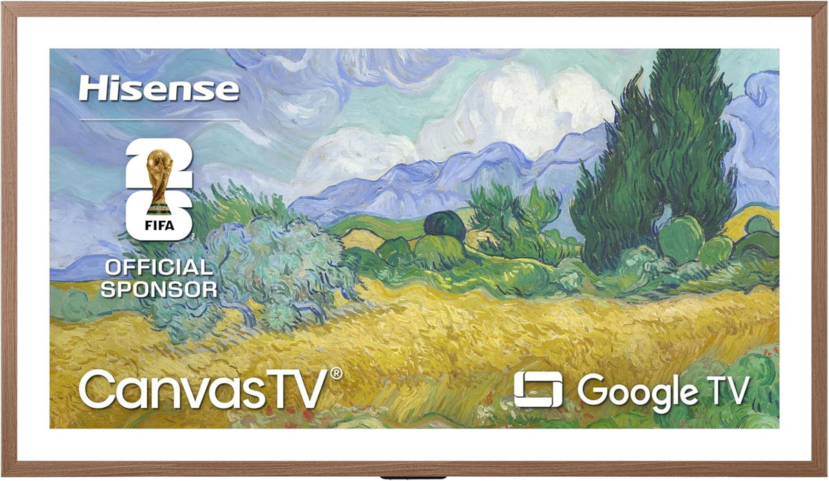 Hisense 50“ Hi-QLED S7 CanvasTV Series 4K UHD Google Smart Art TV (50S7SG, 2026 New) - Art Mode, Anti-Glare Panel, Dolby Vision HDR, Hi-Matte Display, Frame & UltraSlim Wall Mount Included
