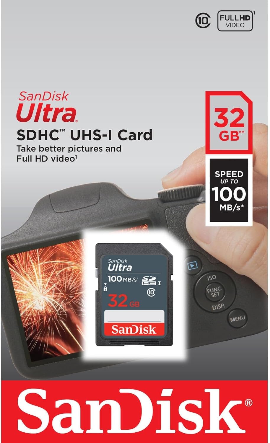 SanDisk 32GB Ultra 100MBs SDHC Memory Cards, 6-Pack, Bundle with Green Extreme USB 3.0 Type-A and Type-C OTG Card Reader