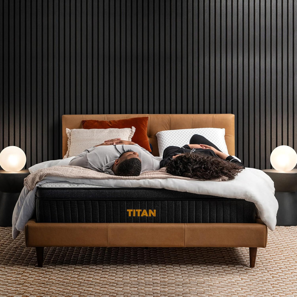 Brooklyn Bedding Titan 13" Hybrid Luxe Mattress for Plus Size Sleepers, Split Cal King 36x84, Order 2 to Make a Set
