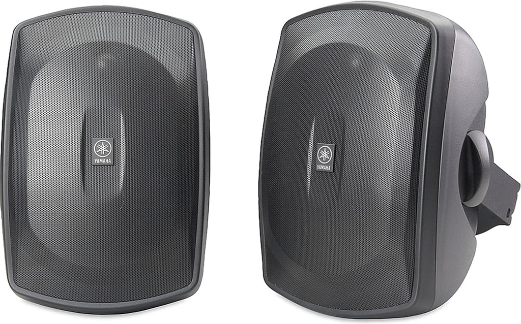Yamaha NS-AW390 All Weather Indoor/Outdoor 6.5-inch 2-Way Speakers includes Wall/Ceiling Mounts - Pair (Black)
