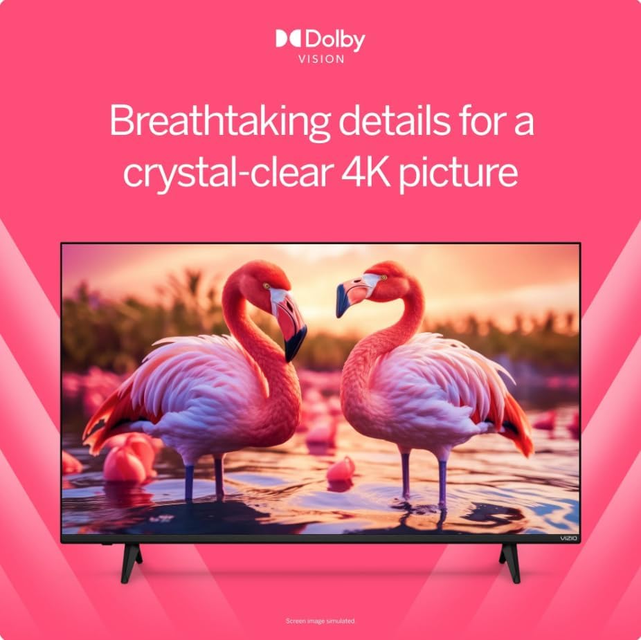VIZIO V4K50S-0810 50" Class V-Series 4K LED HDR Compatibility Chromecast Built-in, Bluetooth Limited Edition Smart TV (Renewed)