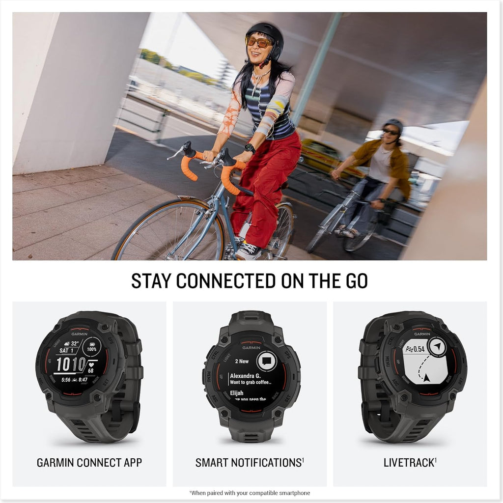 Garmin Instinct® E 45mm, Rugged Outdoor GPS Smartwatch, 24/7 Health Monitoring, Wrist-Based Heart Rate, Up to 16 Days of Battery Life, Charcoal