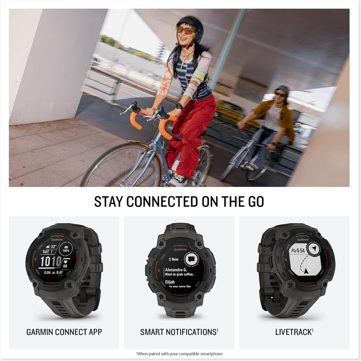 Garmin Instinct® E 45mm, Rugged Outdoor GPS Smartwatch, 24/7 Health Monitoring, Wrist-Based Heart Rate, Up to 16 Days of Battery Life, Charcoal