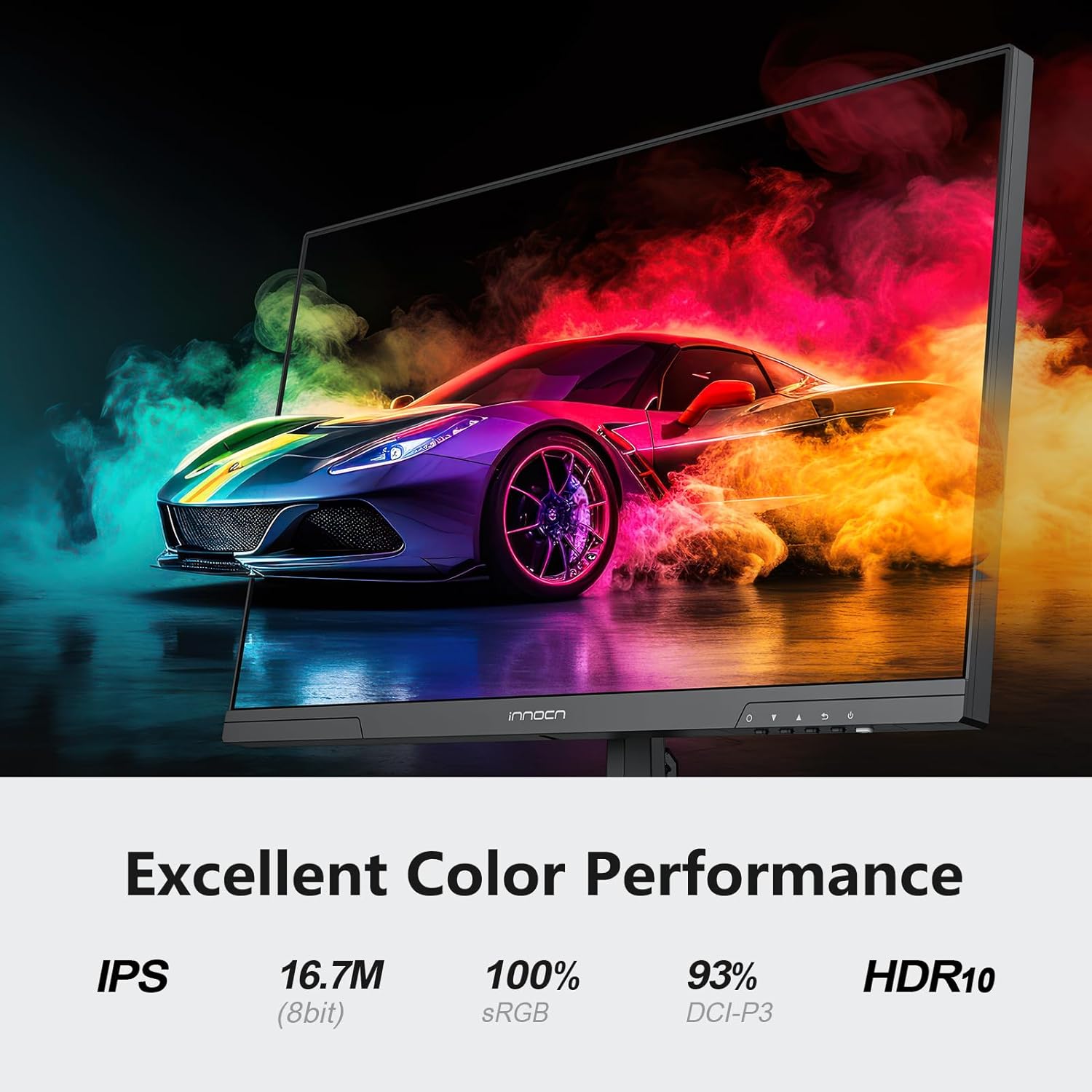 INNOCN 24.5 Inch Gaming Monitor 1440P 240Hz QHD 2K PC Desktop Screen Fast IPS DisplayPort 1.4 HDMI 2.1 Display, Up to 0.5ms, HDR10, Built-in Speaker, 25G2S