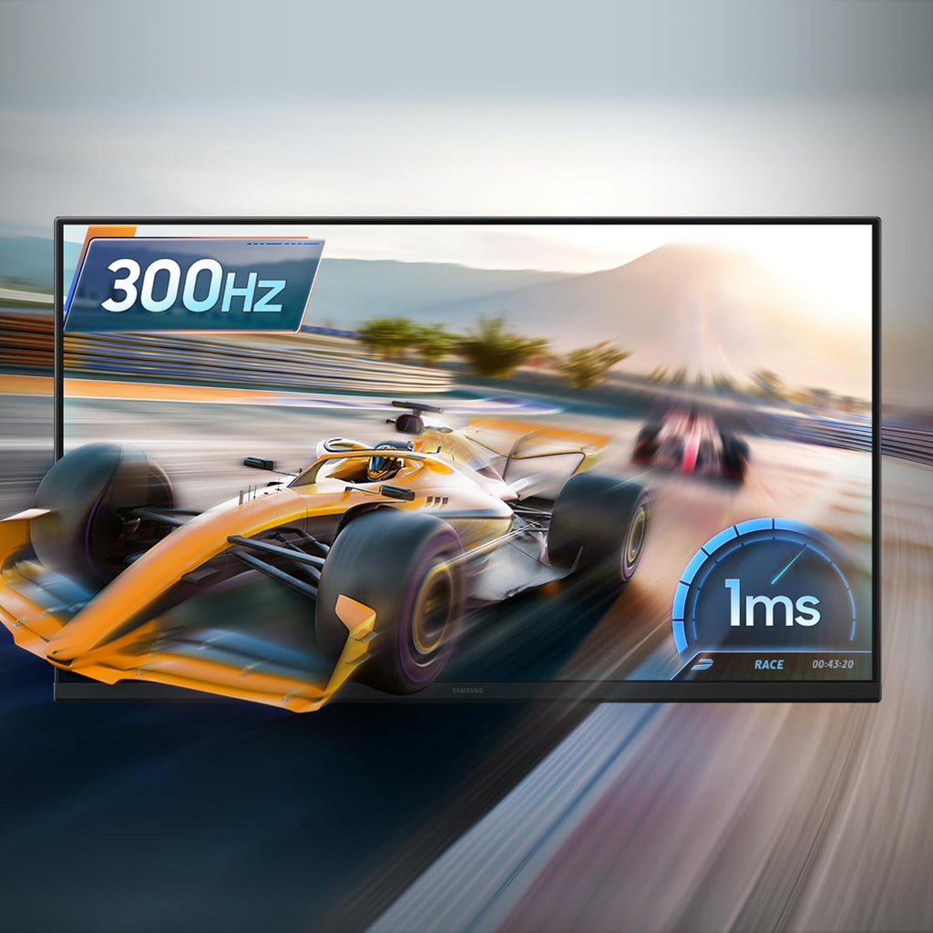 Samsung 25" Odyssey G4 (G40H) Gaming Monitor - FHD, Fast IPS, 300Hz, HDR10, 1ms, G-Sync Compatible, AMD FreeSync Premium, Black Equalizer, Virtual Aim Point, HAS/Tilt/Swivel/Pivot, LS25HG402ENXZA