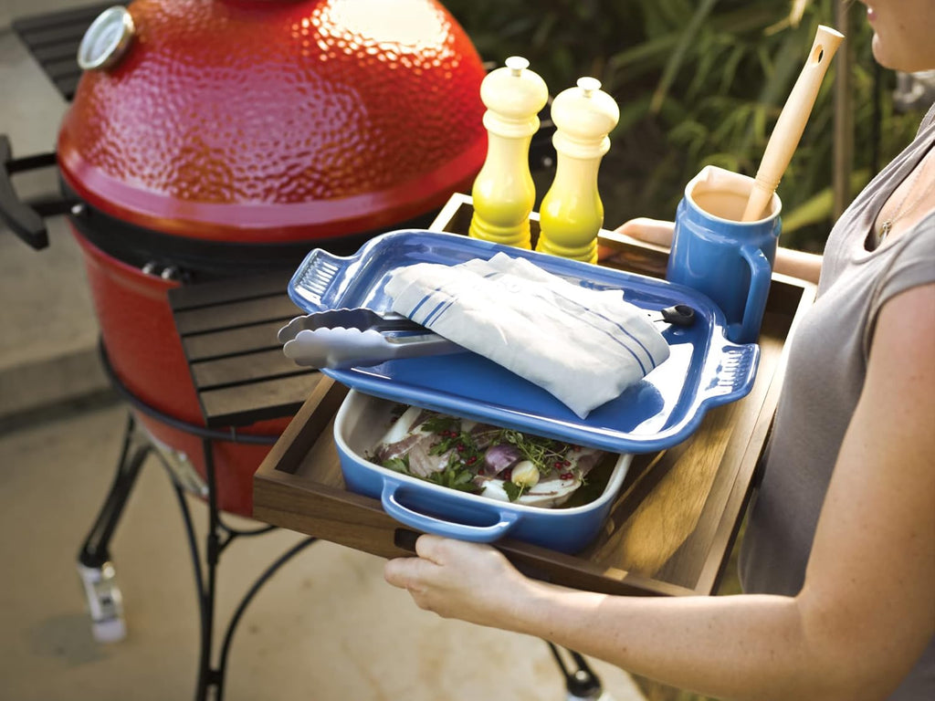 Le Creuset Stoneware Rectangular Dish with Platter Lid, 3 qt., Artichaut