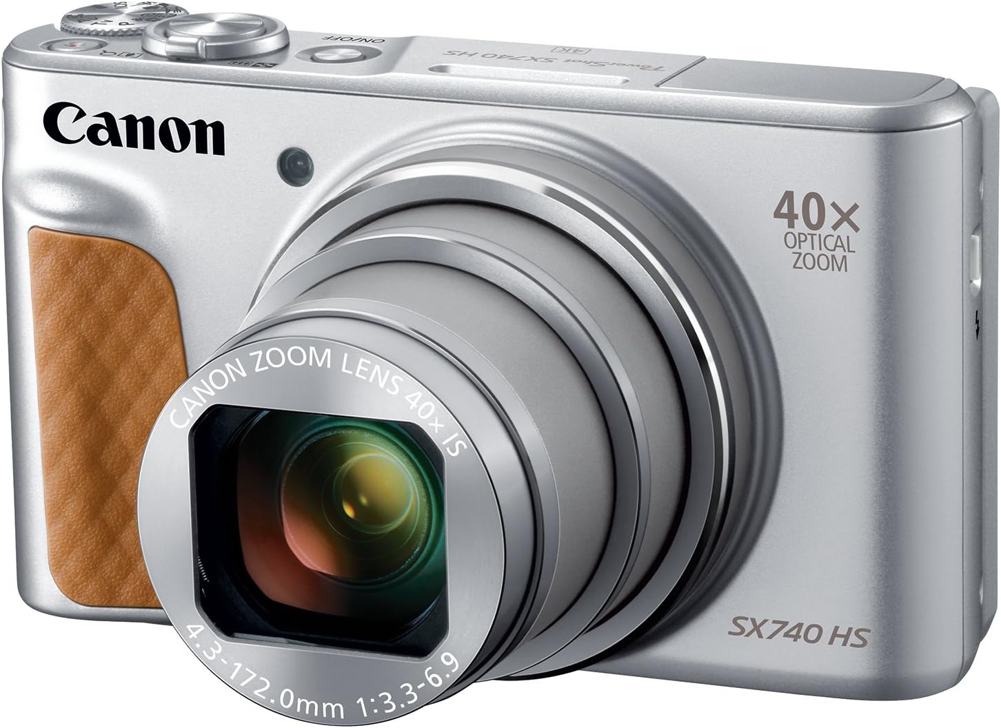 Canon PowerShot SX740 HS, Point and Shoot Digital Camera, Optical Zoom, 4K Video, Silver
