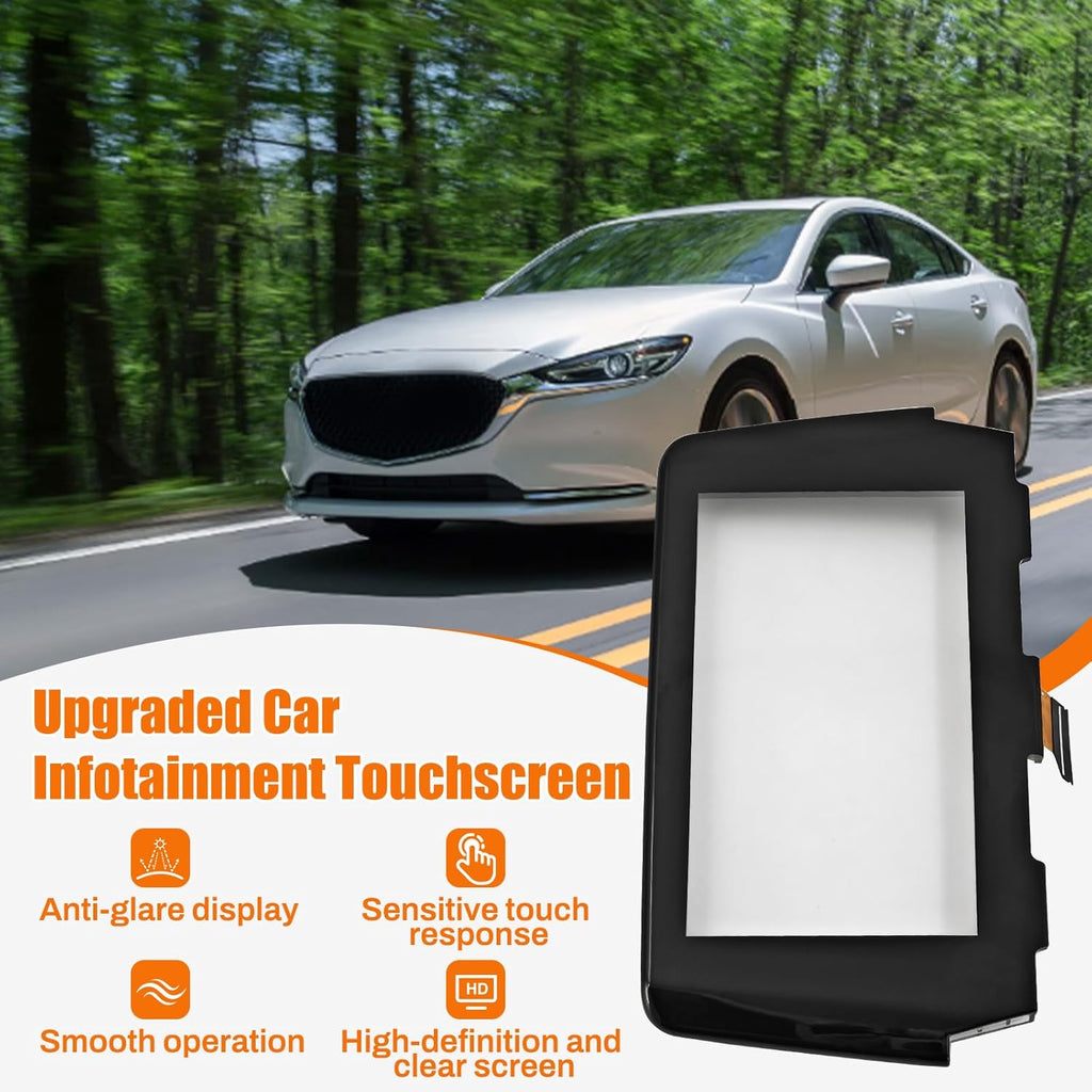 GRT7611J0 7 inch Touch Screen Digitizer 50-Pin Compatible with Mazda 6 2017 2018 2019 Radio Screen Replace# GRT7611J0 GRT7611J0A GRT7611J0B Navigation Glass Panel