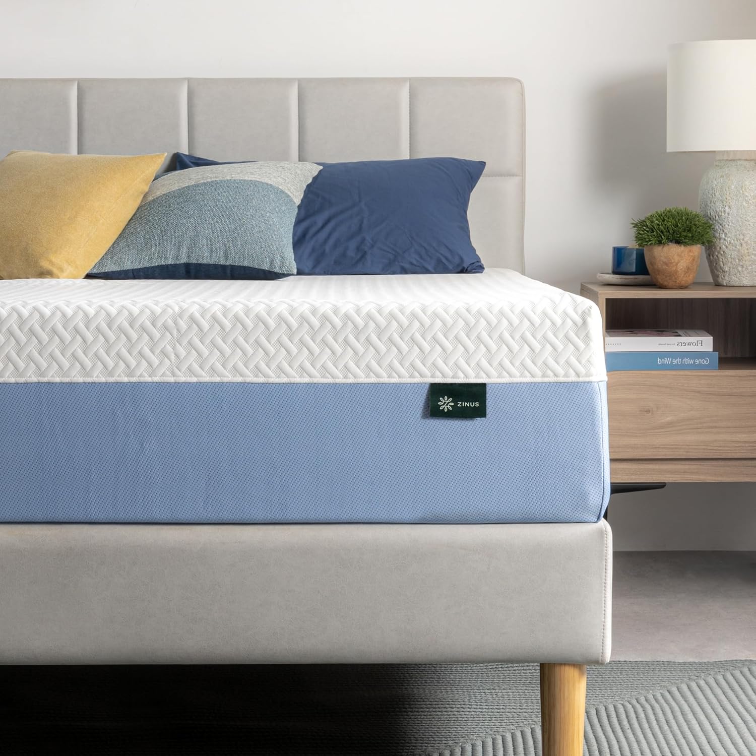 Zinus 12 Inch Full Cooling Essential Memory Foam Mattress NewVersion, Fiberglass Free, Medium Feel, Breathable Cooling Layers, Certified Safe Materials
