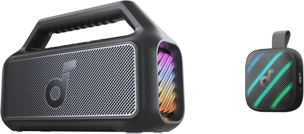 Soundcore Boom 2 Outdoor Speaker Boom Go 3i Portable Bluetooth Speaker by Anker (Bundle)