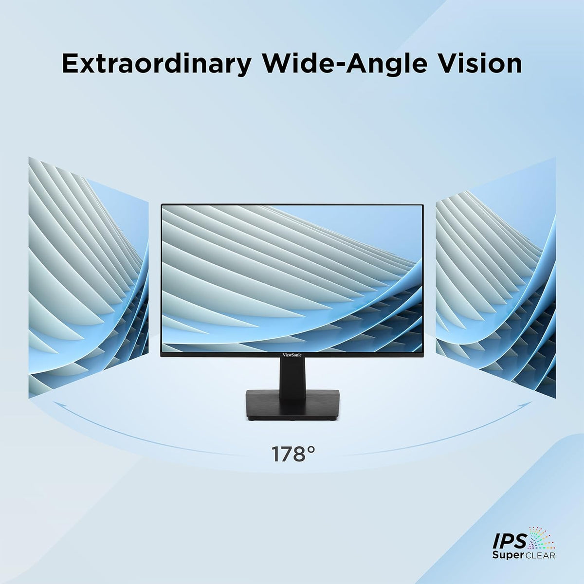 ViewSonic VA2448-MH 24 Inch 1080p Monitor, IPS Display with 120Hz for Smooth Home and Office Viewing, Variable Refresh Rate, HDMI, and VGA Inputs