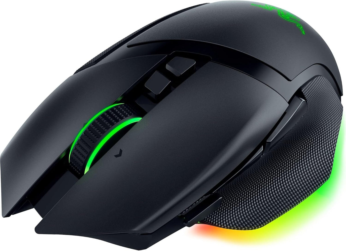 Razer Basilisk V3 Pro Wireless Gaming Mouse: HyperScroll Tilt Wheel - 30K DPI Optical Sensor - Gen-3 Optical Switches - 13-Zone Chroma RGB - 13 Programmable Controls - 3 Connection Modes - Black