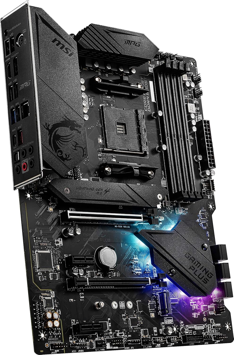 MSI MPG B550 GAMING PLUS Desktop Motherboard - AMD B550 Chipset - Socket AM4 - ATX