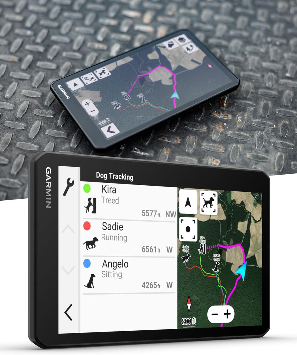 Garmin DriveTrack 72, Dog Tracking GPS Navigator, 7-inch Touch Screen, Pair to Your Garmin Handheld and Track Up to 20 Dogs w/ Wearable4U Power Car/Wall Bundle