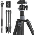 SmallRig AP-20 Carbon Fiber Tripod, 62.2" Camera Tripod Monopod with Center Column, Compact Lightweight Tripods with 360° Ball Head, Payload 26.5 lbs, Quick Release Plate, for DSLR Camera - 4059