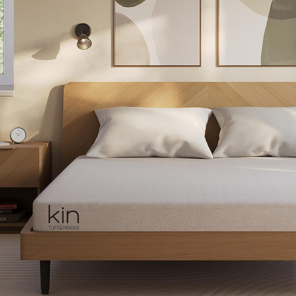 Kin By Tuft & Needle Firm 6" Twin Adaptive Foam Mattress in a Box, Cooling Pressure Relief, Balanced Support, 100 Night Trial, Fiberglass-Free, CertiPUR-US, 10-Year Limited Warranty