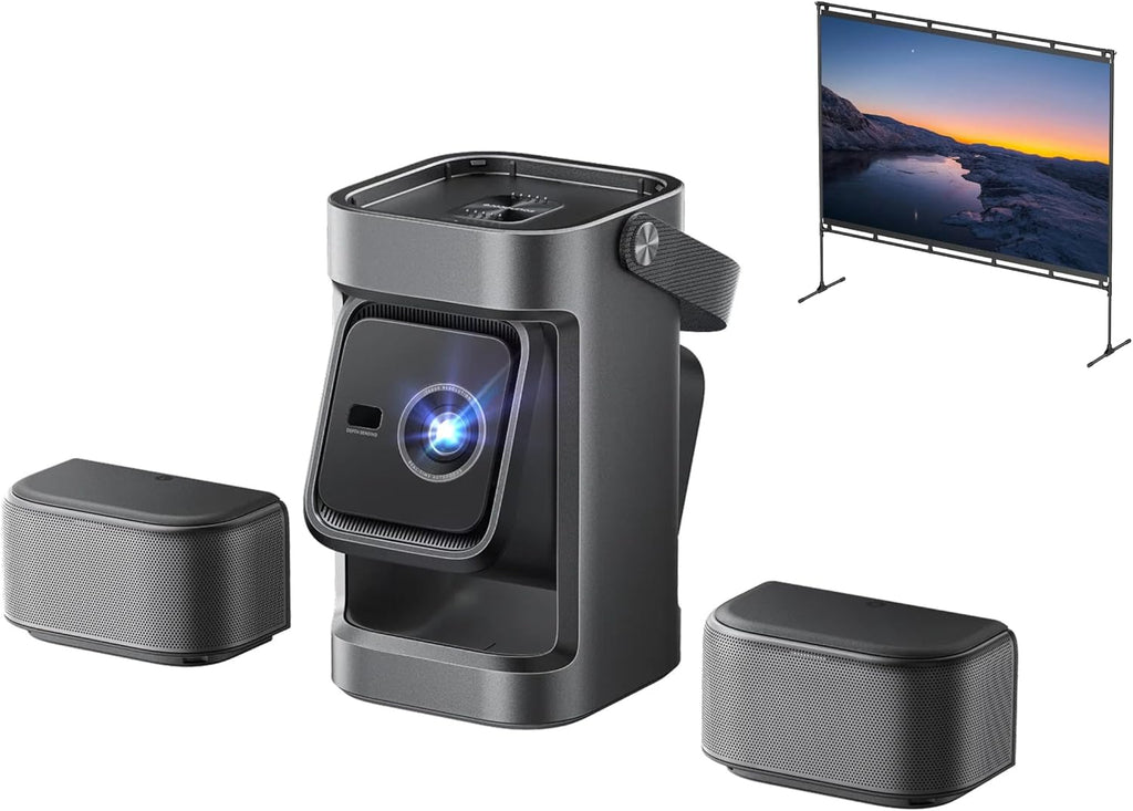 NEBULA P1 Portable GTV Projector with NEBULA 100-Inch Outdoor Projector Screen