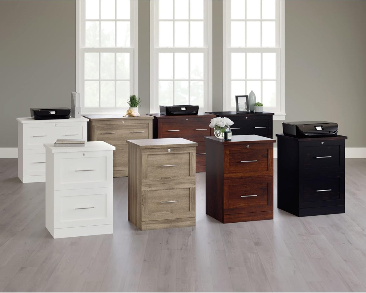 Realspace® 29-7/16"W x 18-1/2"D Lateral 2-Drawer File Cabinet, Mulled Cherry