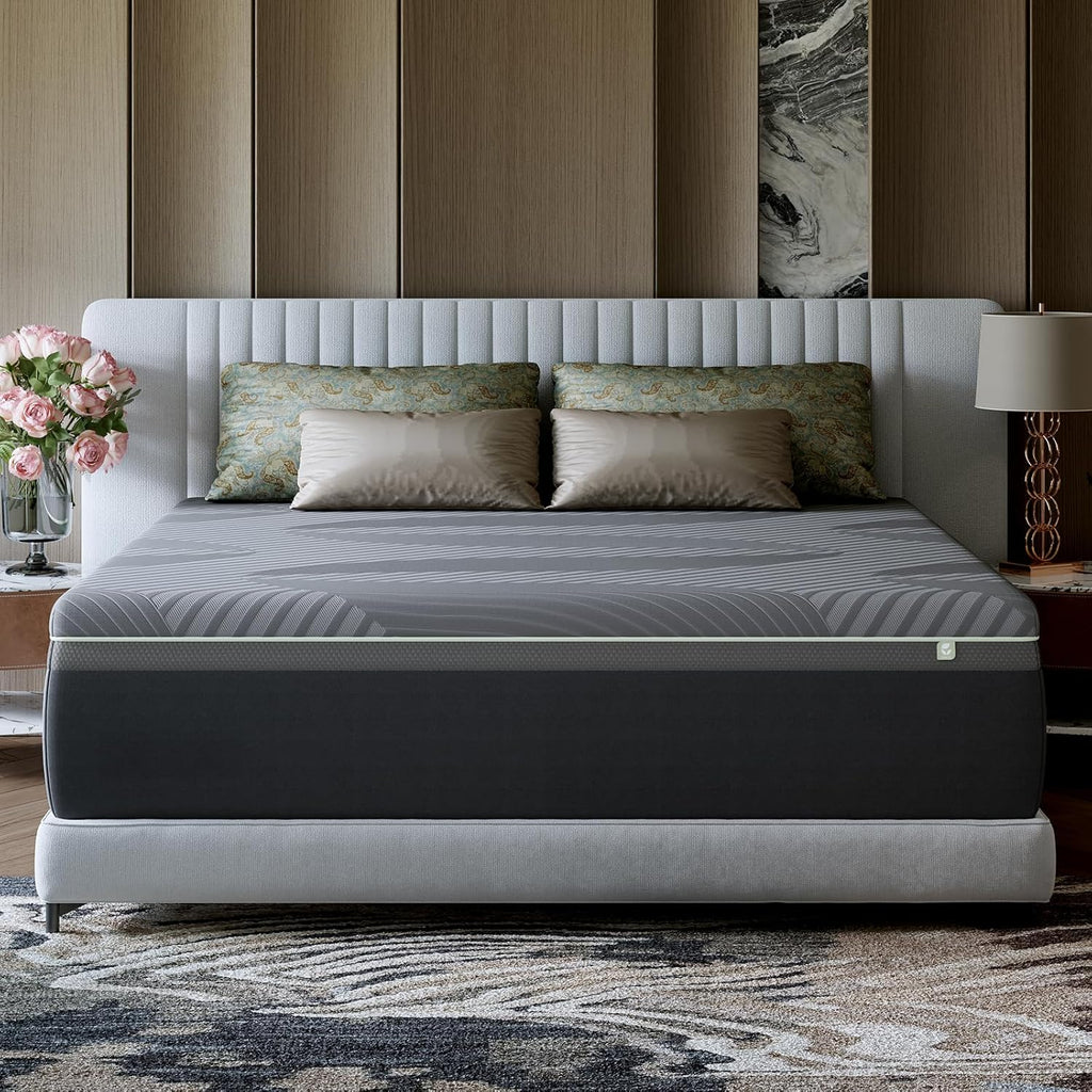 Novilla 14 Inch Queen Mattress, Queen Memory Foam Mattress with AiryFlow Cooling System for Cool Night, Pressure Relief, Ergonomic Support for Spinal Alignment, CertiPUR-US Certified, Medium Firm