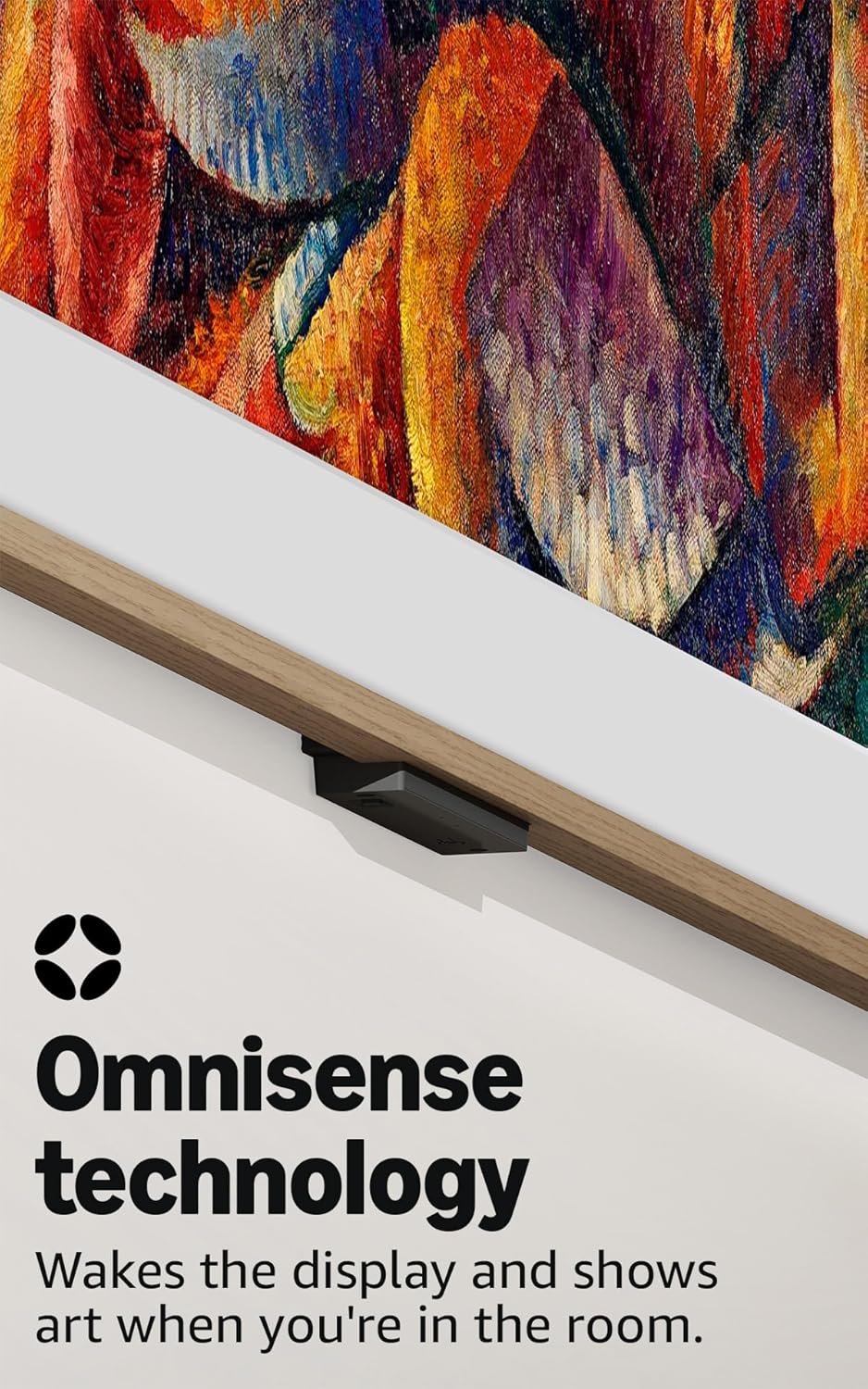 Amazon Ember Artline 55" with Fire TV (newest model), 4K Ultra HD QLED smart TV with free art and photos, anti-glare display, custom frames, Dolby Vision, find shows faster with Alexa+ - Matte White
