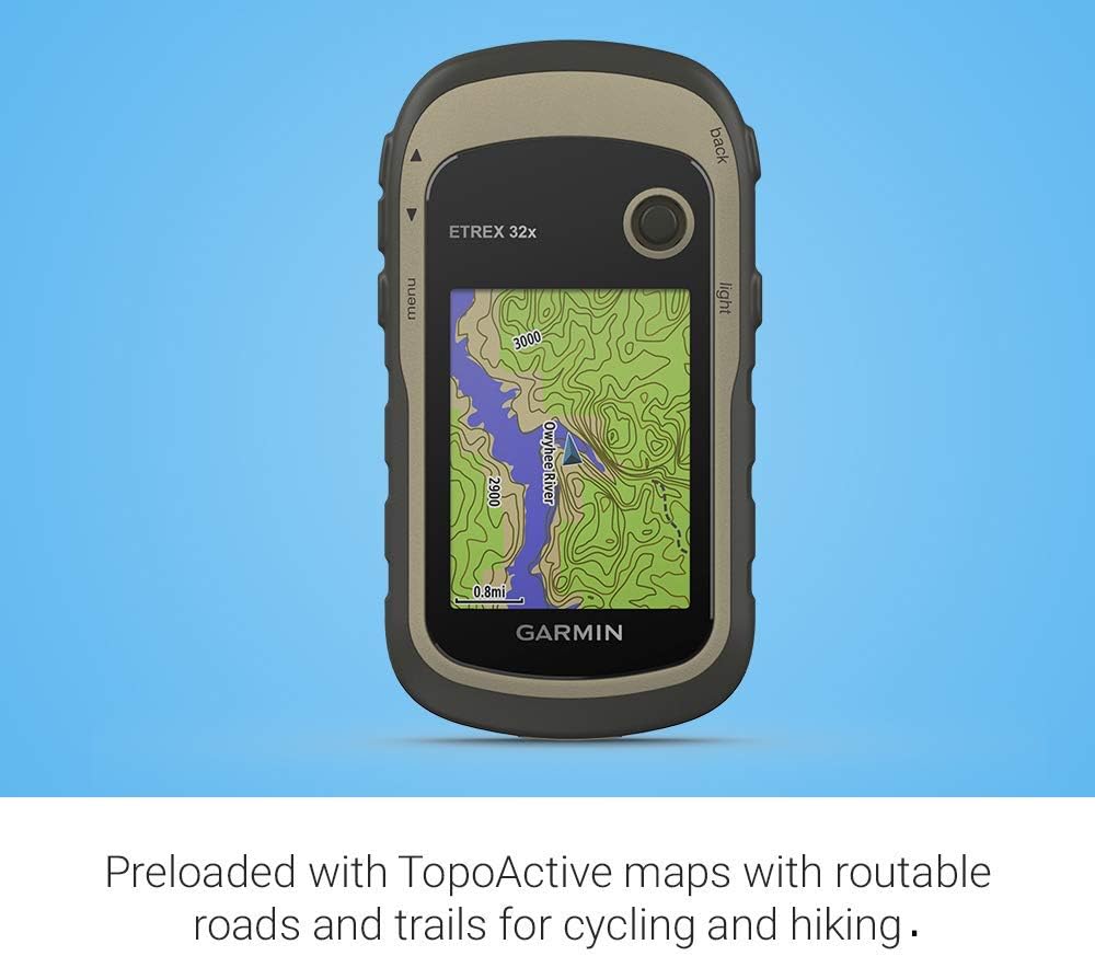 Garmin eTrex 32x, Rugged Handheld GPS Navigator (Renewed)
