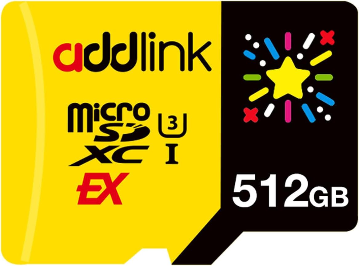 addlink 512GB Gaming microSD Express Card for Nintendo-Switch 2, Speed Up to R/W 880/750 MB/s MicroSDXC Express Memory, ROG Ally, Steam Deck, Camera UHS-I, C10, U3, V30, Full HD 4K