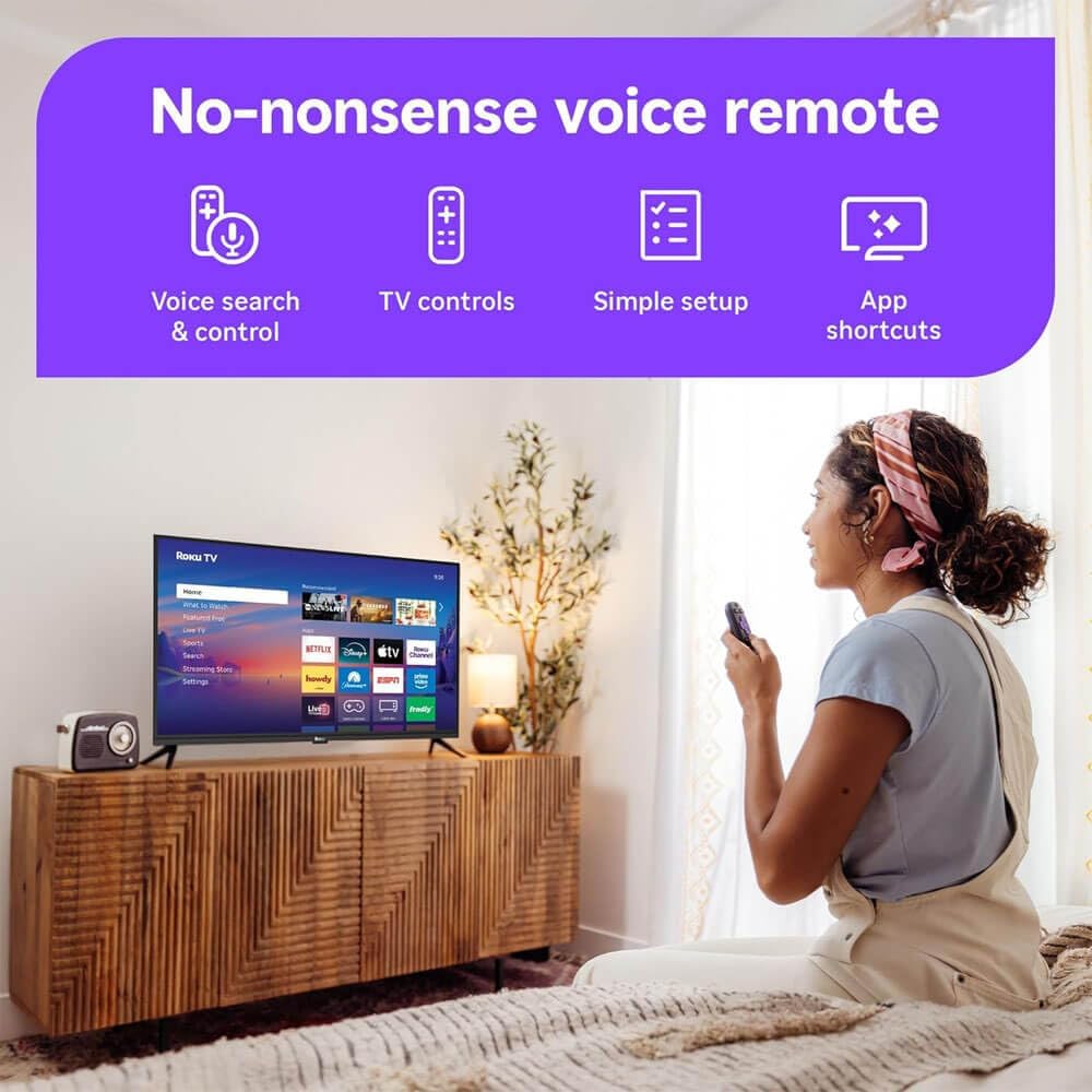 Roku 40 Inch Class Select Series 1080p Full HD Smart TV WiFi LED Display Voice Remote Streaming Apps Included HDMI Cable Streaming Bundle 12 Month CPS Warranty Television