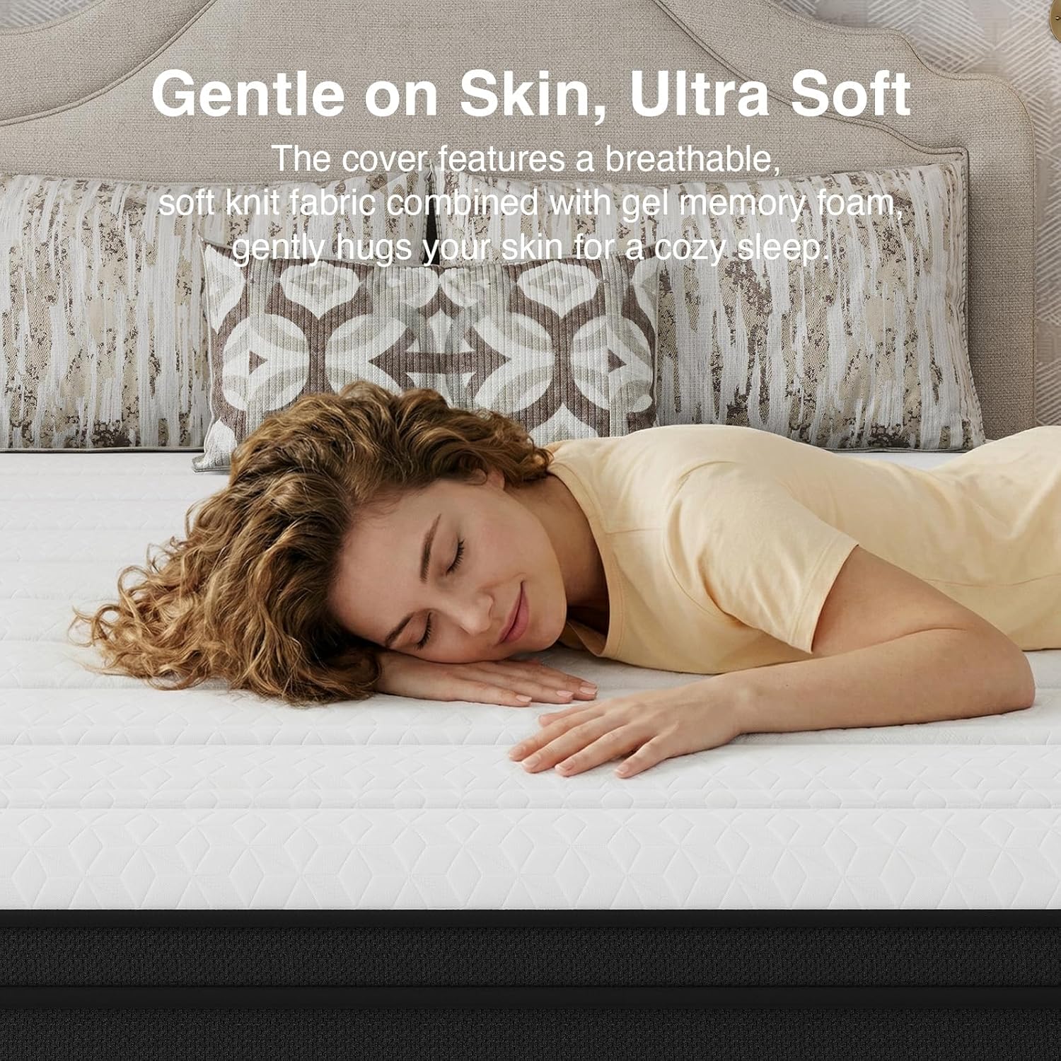Novilla Queen Mattress in a Box, 10 Inch Cooling Hybrid Mattress with Upgraded Pocketed Coils & Gel Memory Foam, Enhanced Support, Motion Isolation, Pressure Relief, CertiPUR-US