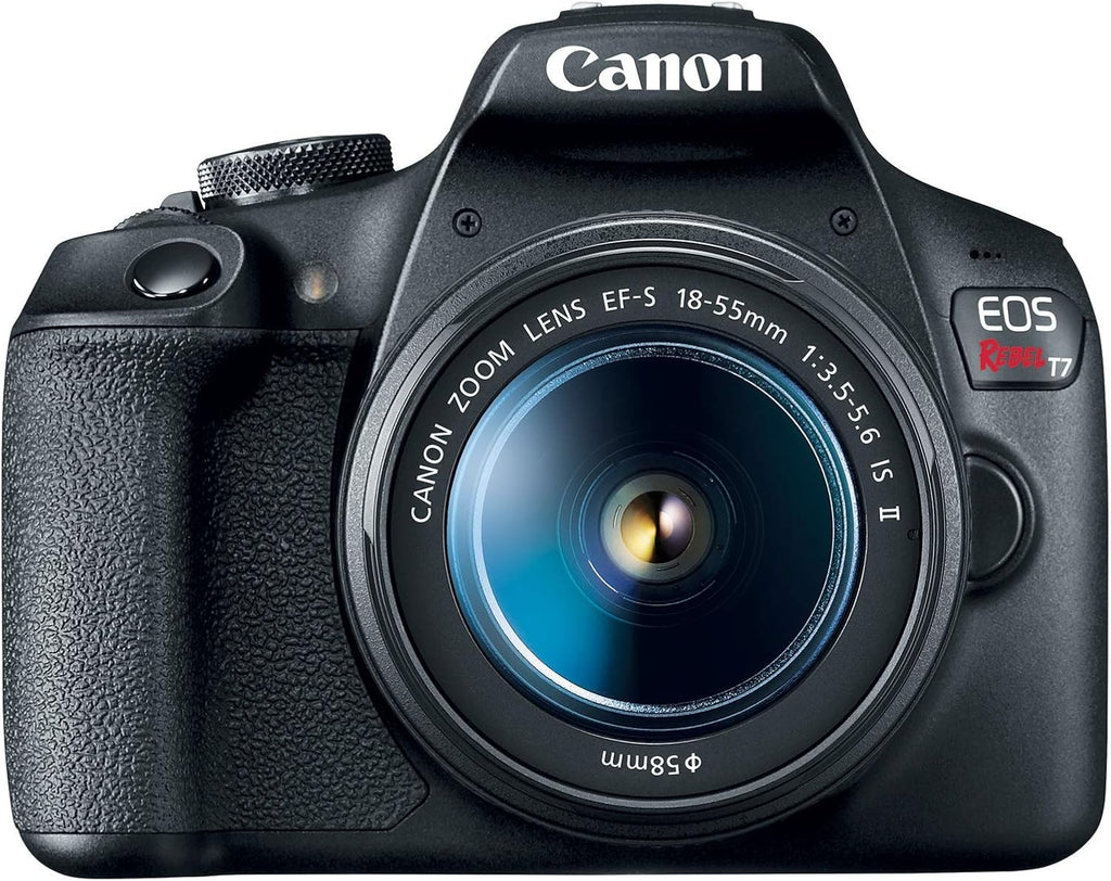 Canon EOS Rebel T7 DSLR Camera with 18-55mm Lens (Black) (Renewed)